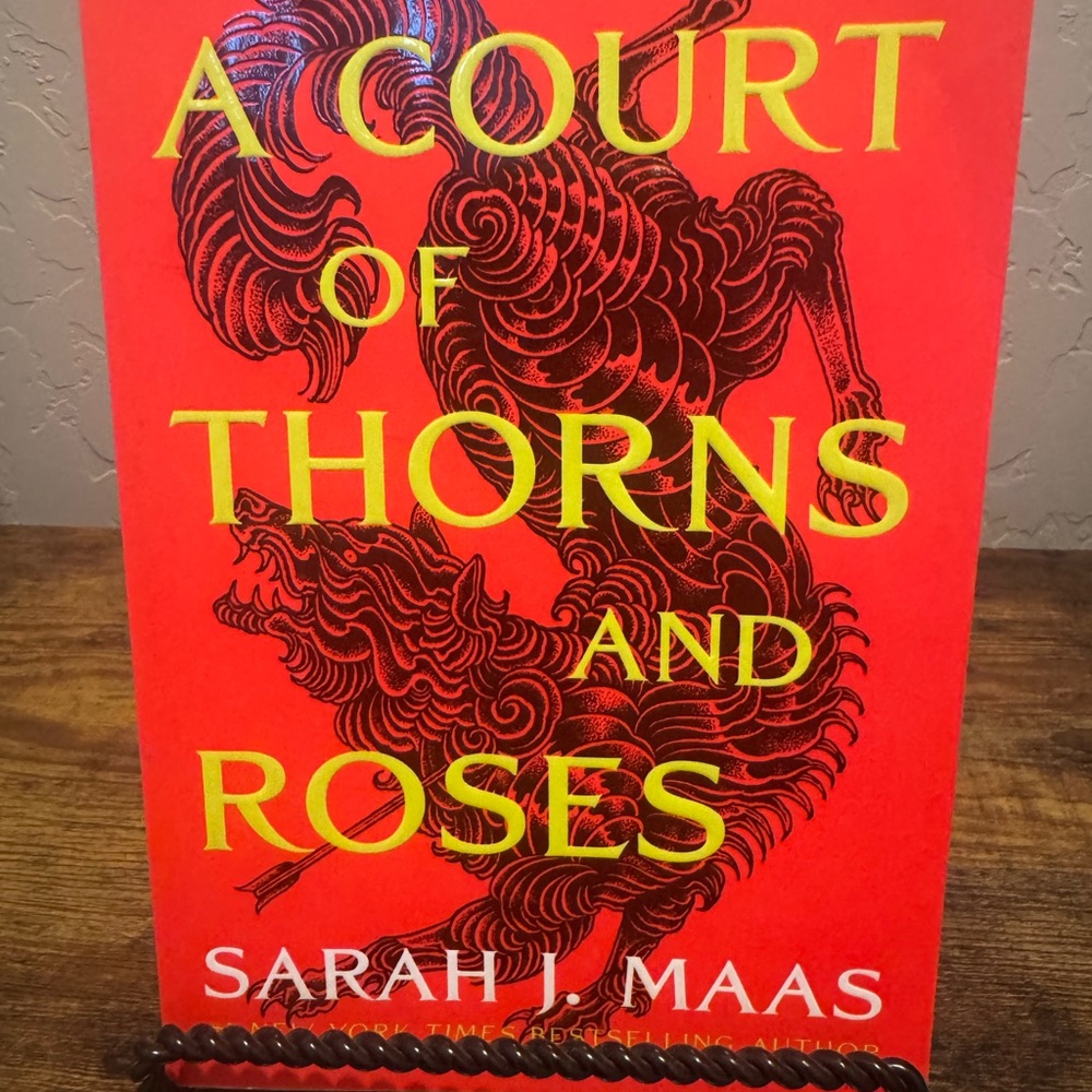 Red 'A Court of Thorns and Roses' Book by Sarah Maas